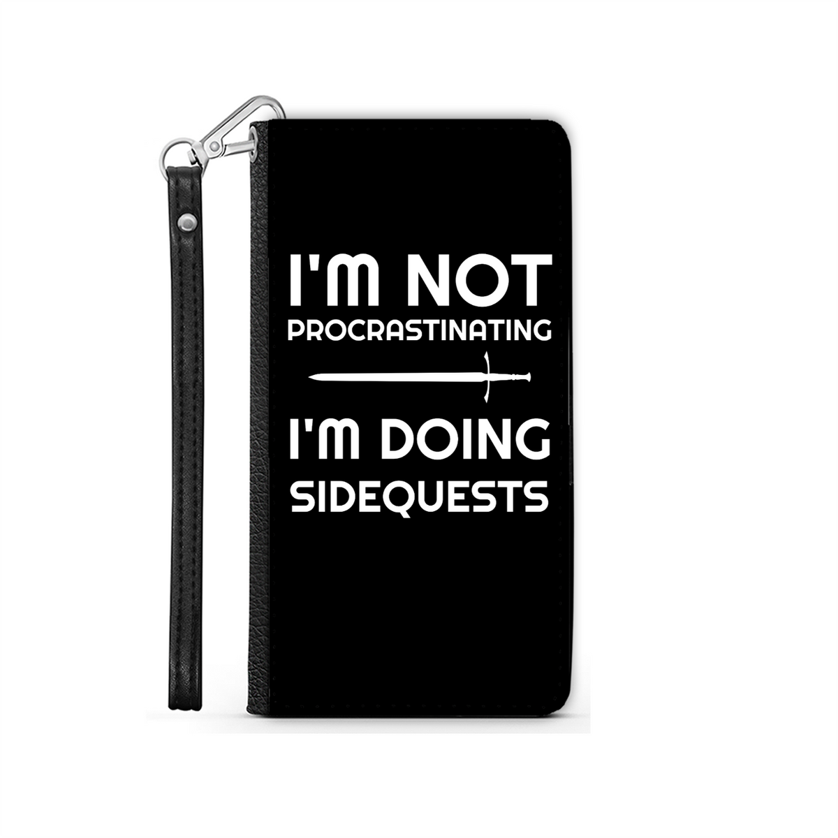 I'm Not Procrastinating I'm Doing Side Quests Phone Case | Fantasy RPG Phone Wallet Case