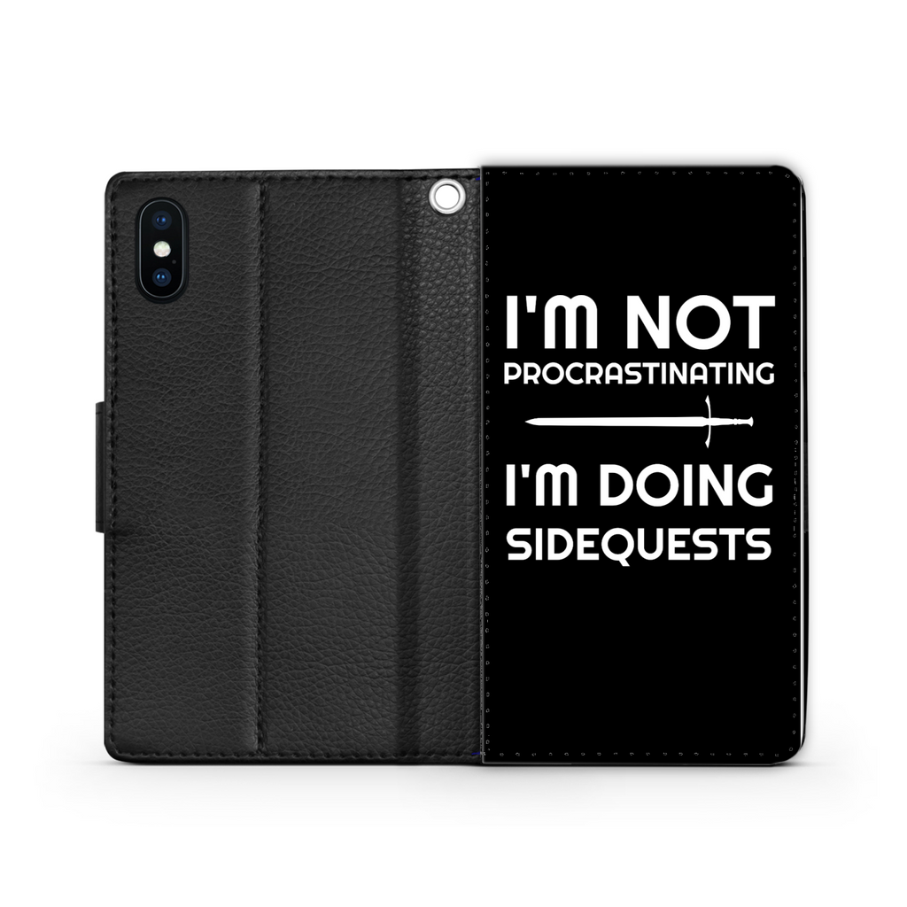 I'm Not Procrastinating I'm Doing Side Quests Phone Case | Fantasy RPG Phone Wallet Case