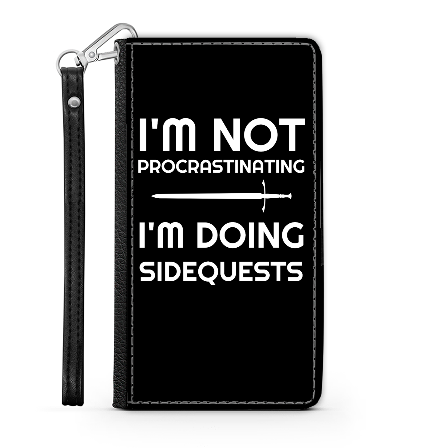 I'm Not Procrastinating I'm Doing Side Quests Phone Case | Fantasy RPG Phone Wallet Case