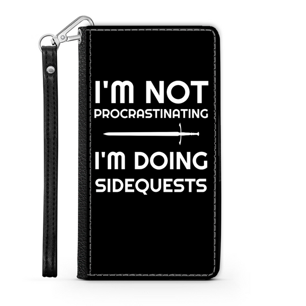 I'm Not Procrastinating I'm Doing Side Quests Phone Case | Fantasy RPG Phone Wallet Case