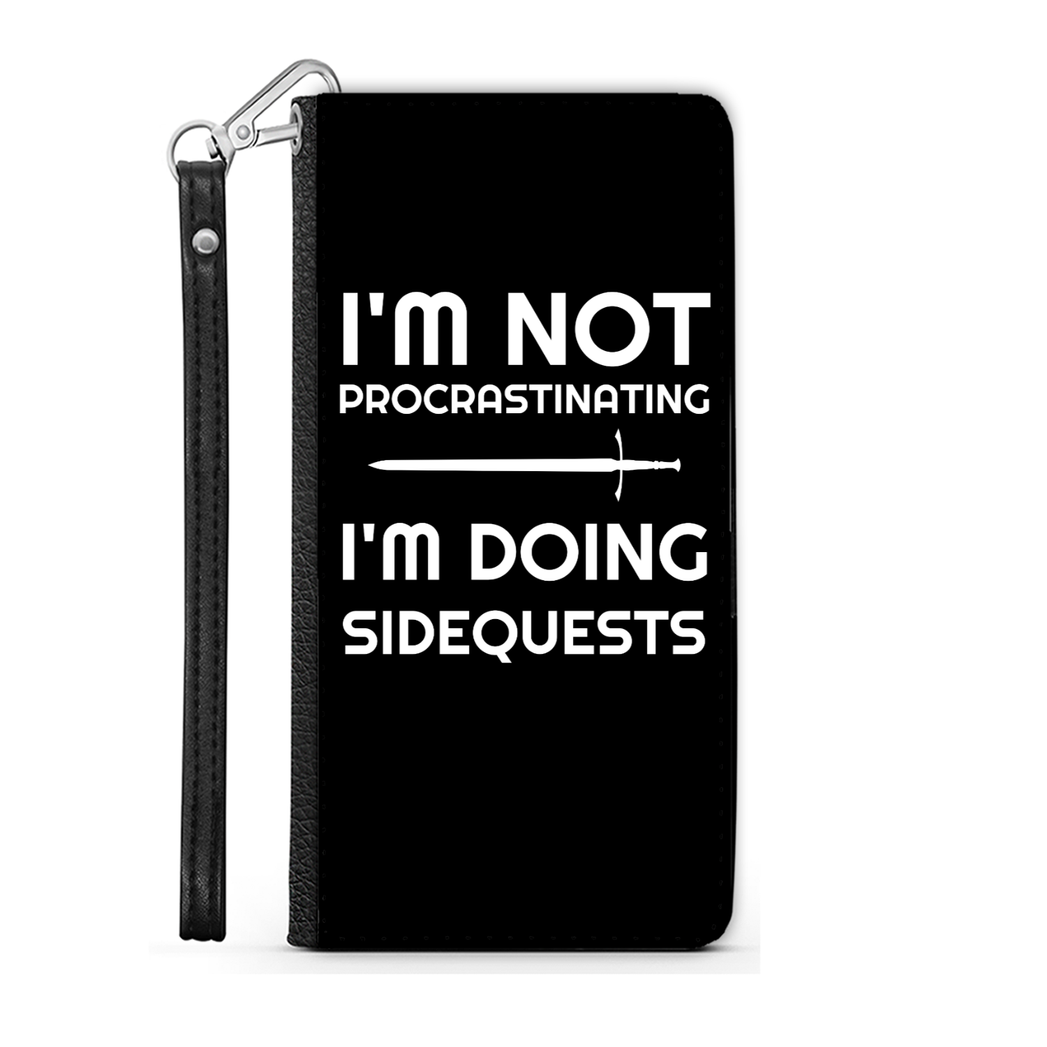 I'm Not Procrastinating I'm Doing Side Quests Phone Case | Fantasy RPG Phone Wallet Case
