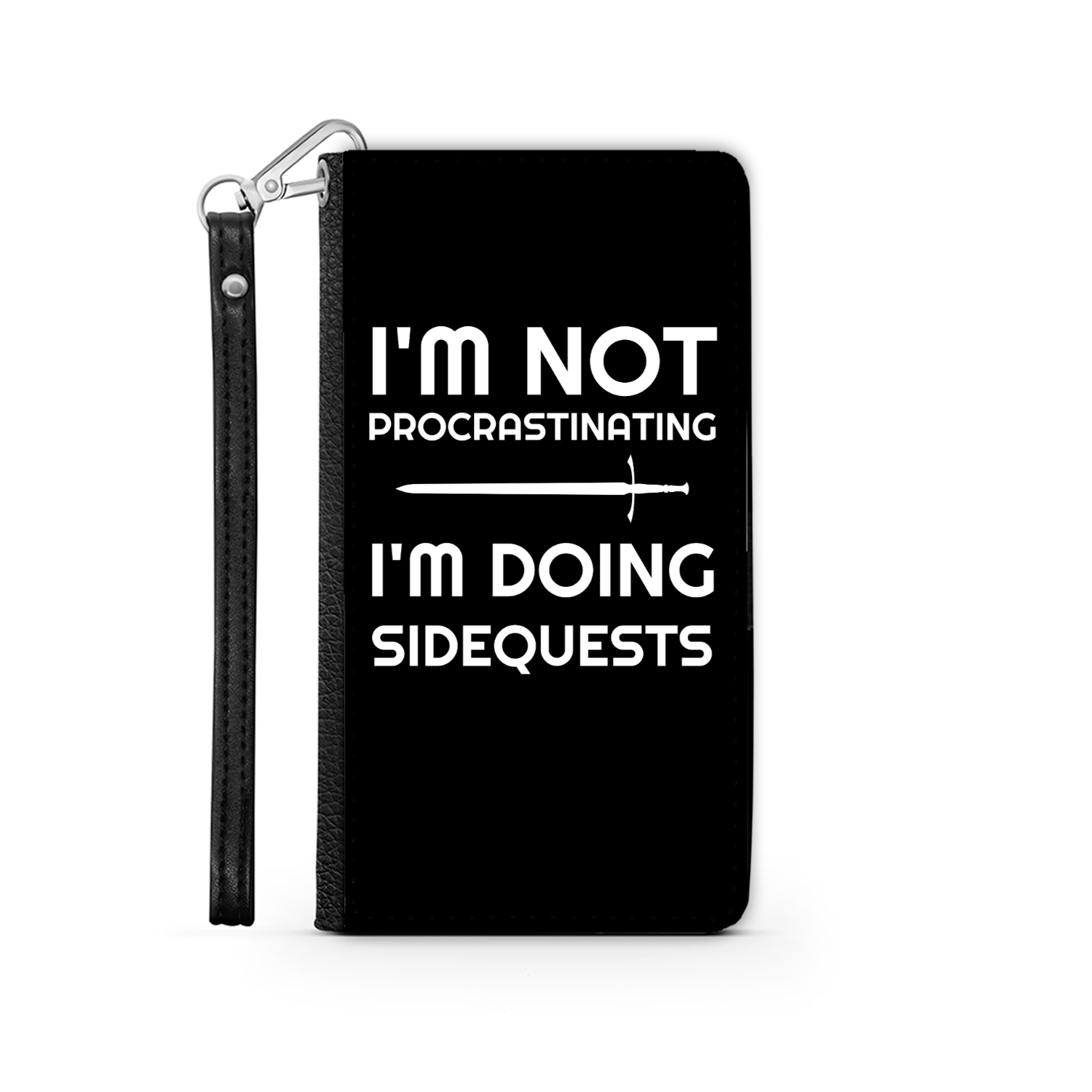 I'm Not Procrastinating I'm Doing Side Quests Phone Case | Fantasy RPG Phone Wallet Case