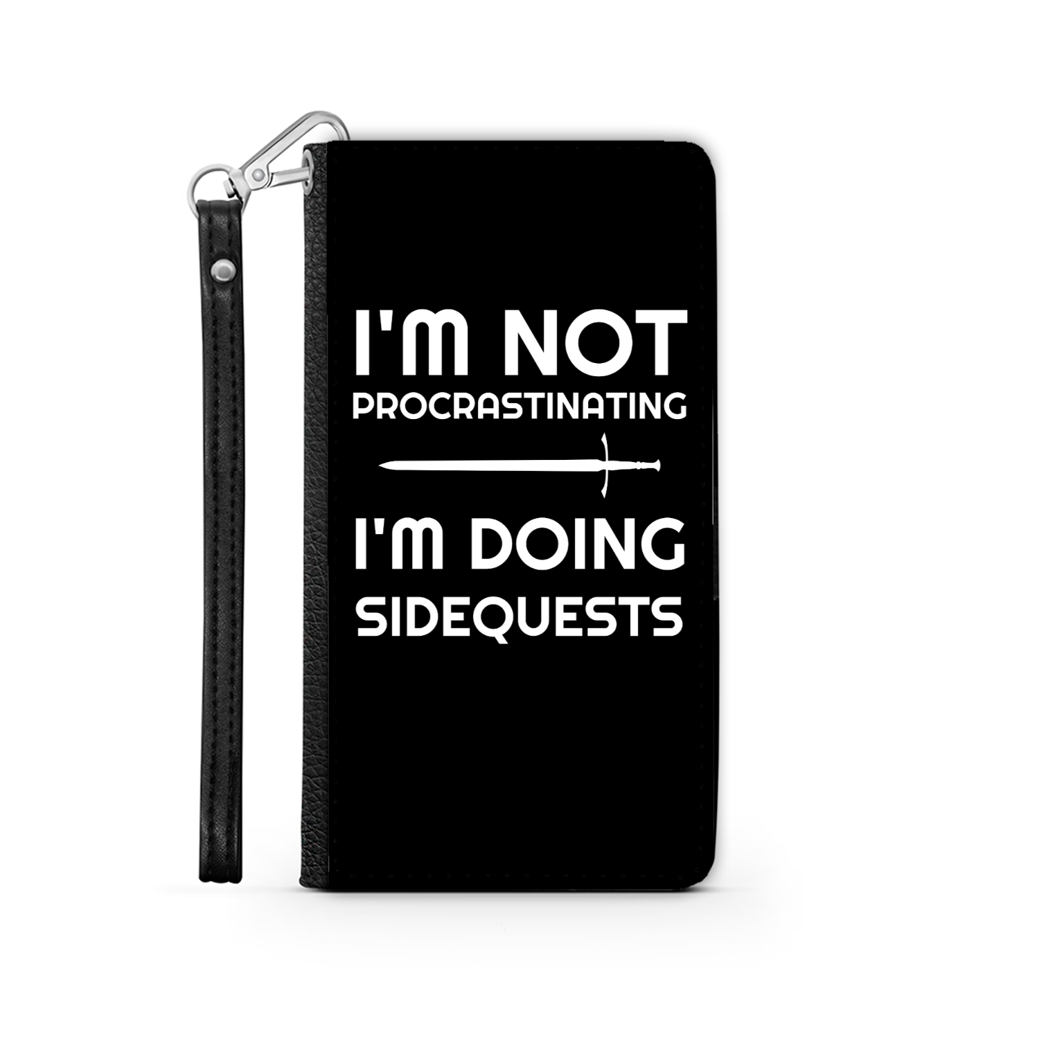 I'm Not Procrastinating I'm Doing Side Quests Phone Case | Fantasy RPG Phone Wallet Case