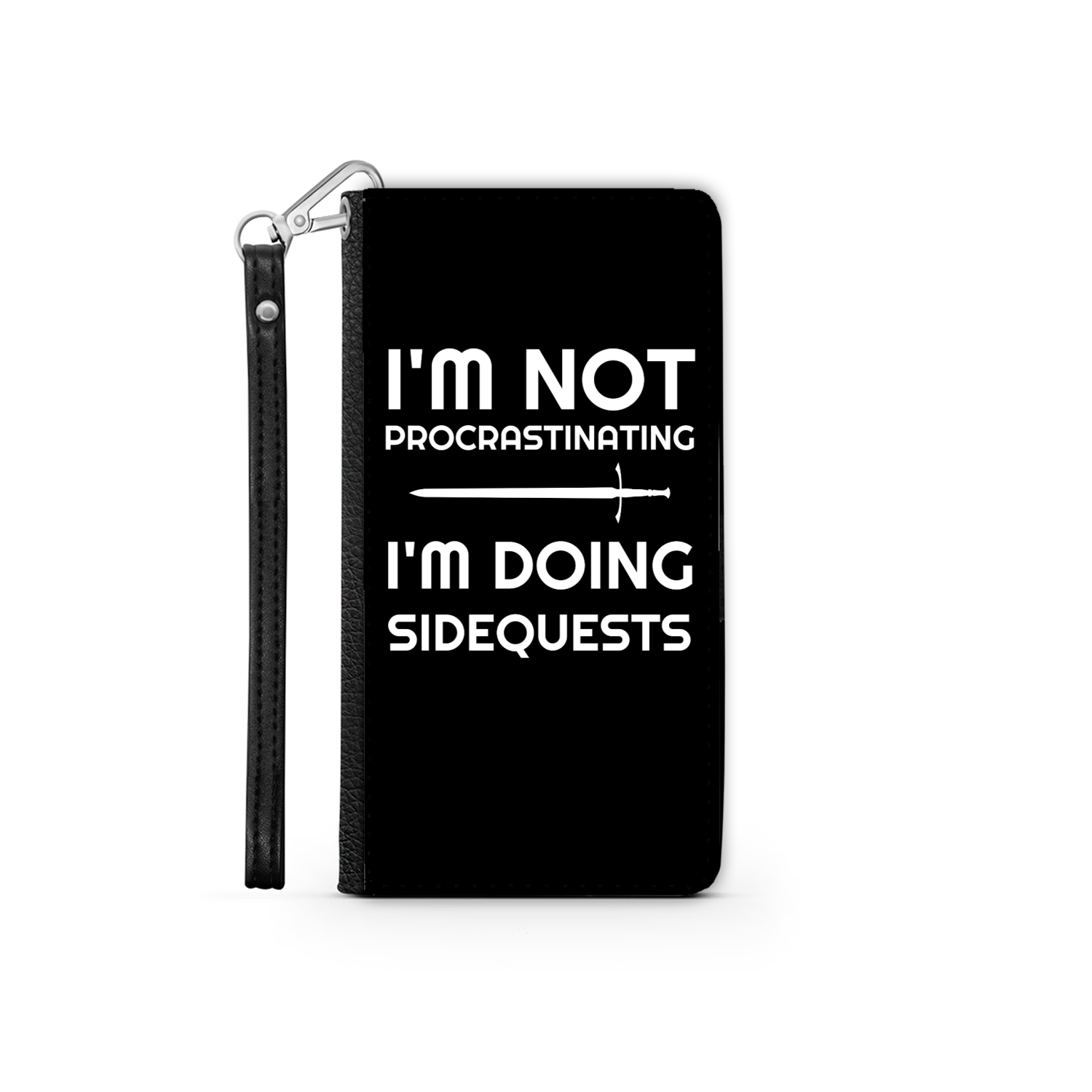 I'm Not Procrastinating I'm Doing Side Quests Phone Case | Fantasy RPG Phone Wallet Case