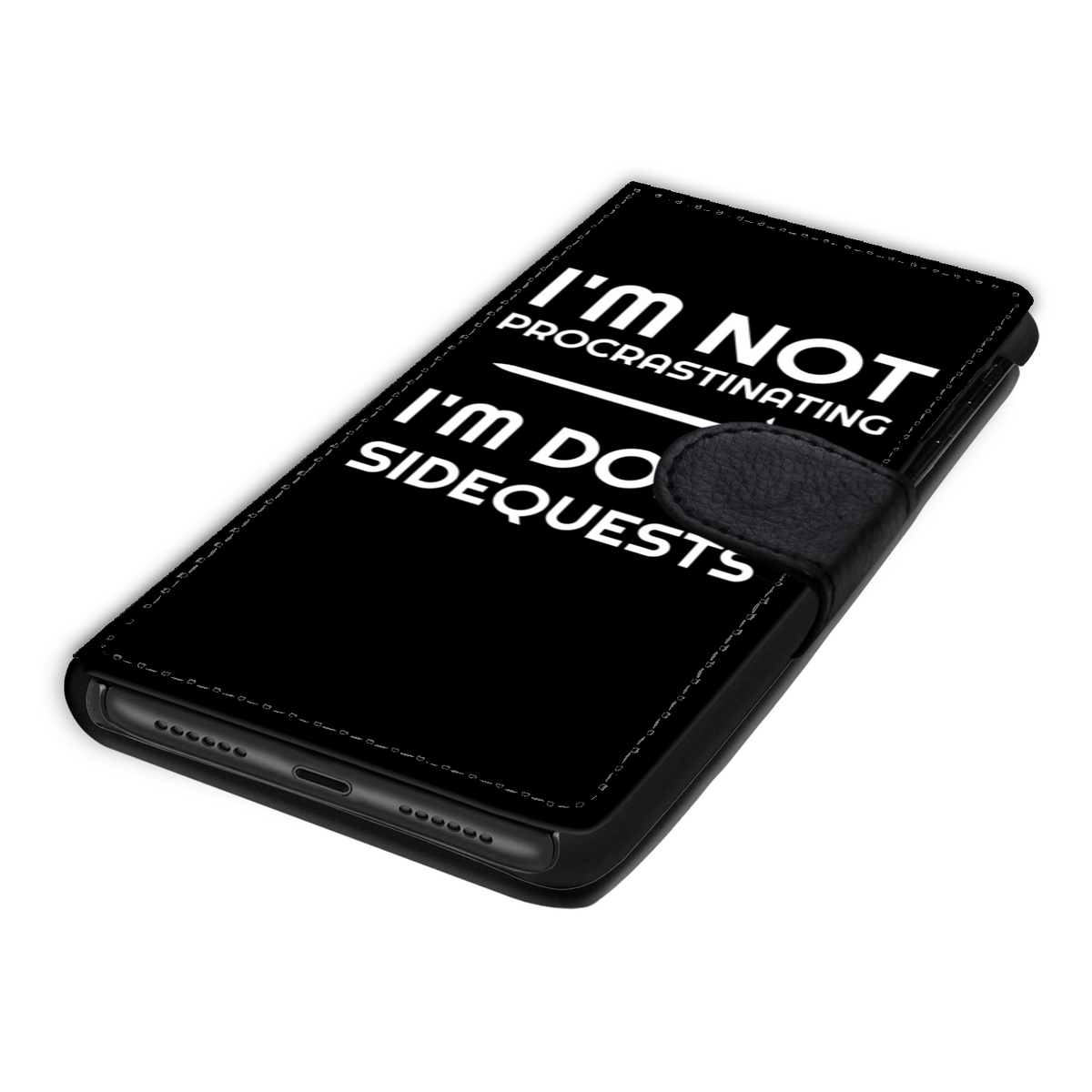 I'm Not Procrastinating I'm Doing Side Quests Phone Case | Fantasy RPG Phone Wallet Case