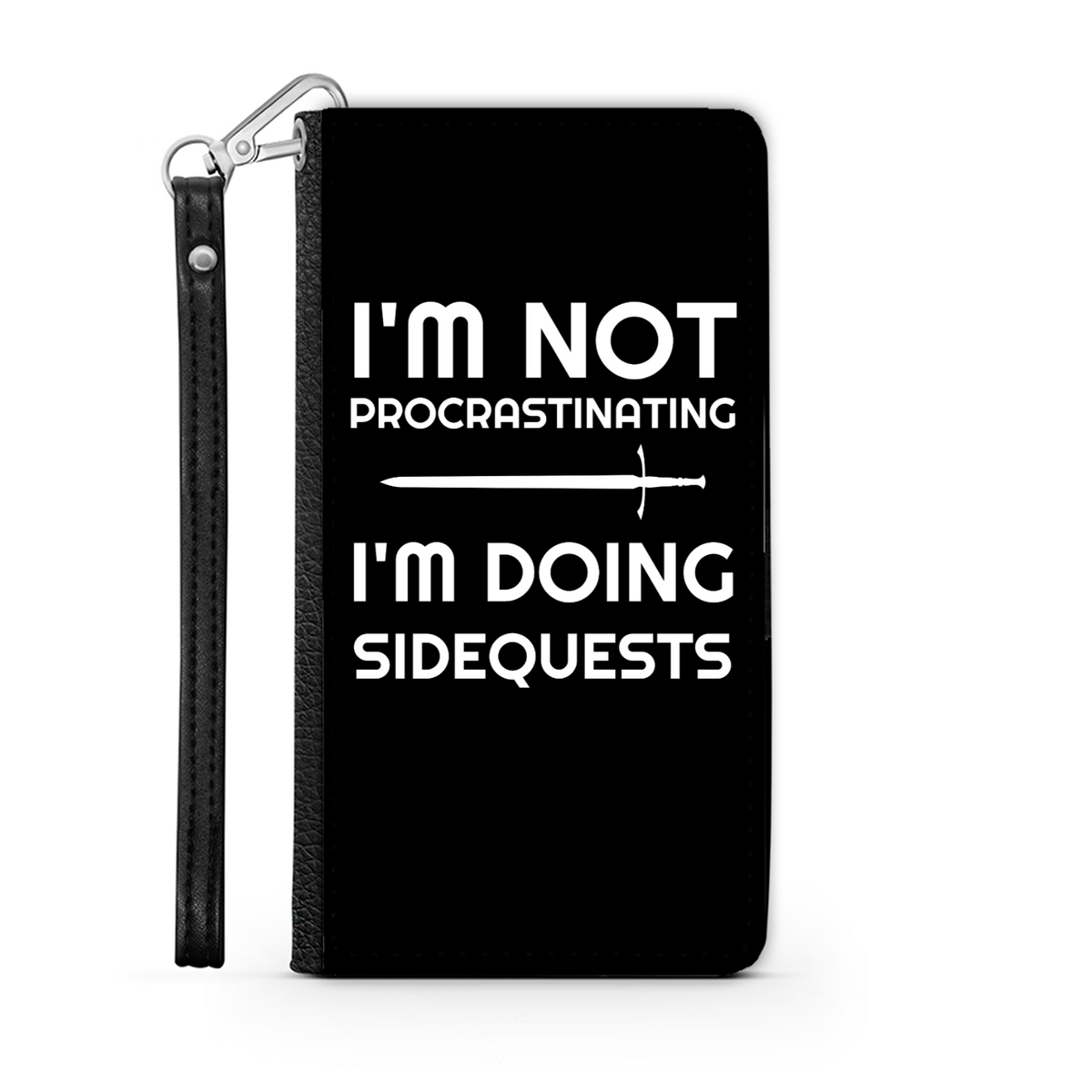 I'm Not Procrastinating I'm Doing Side Quests Phone Case | Fantasy RPG Phone Wallet Case