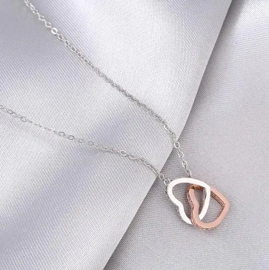 Cute Double Heart Necklace