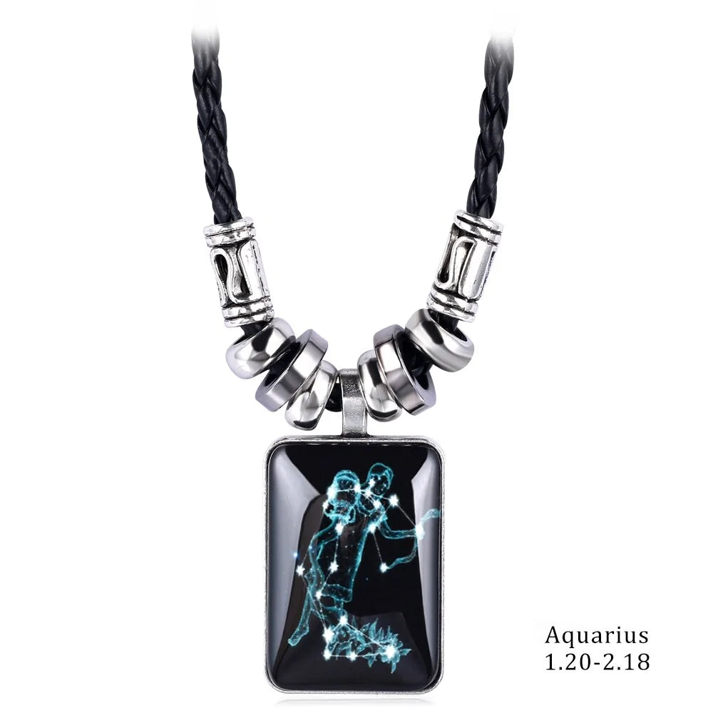 Celestial Zodiac Charm Necklace