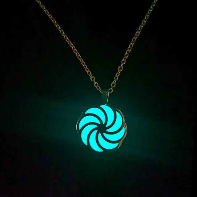 Stainless Steel Glow In The Dark Cross Necklace