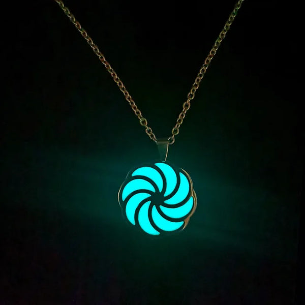 Stainless Steel Glow In The Dark Cross Necklace