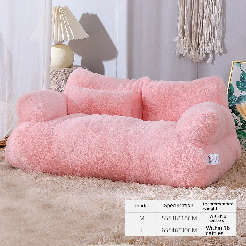 Luxury Plush Cat Bed | Cute Cat Bed