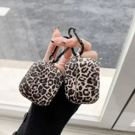 Protective Silicone Leopard Print Earpod Earphone Case