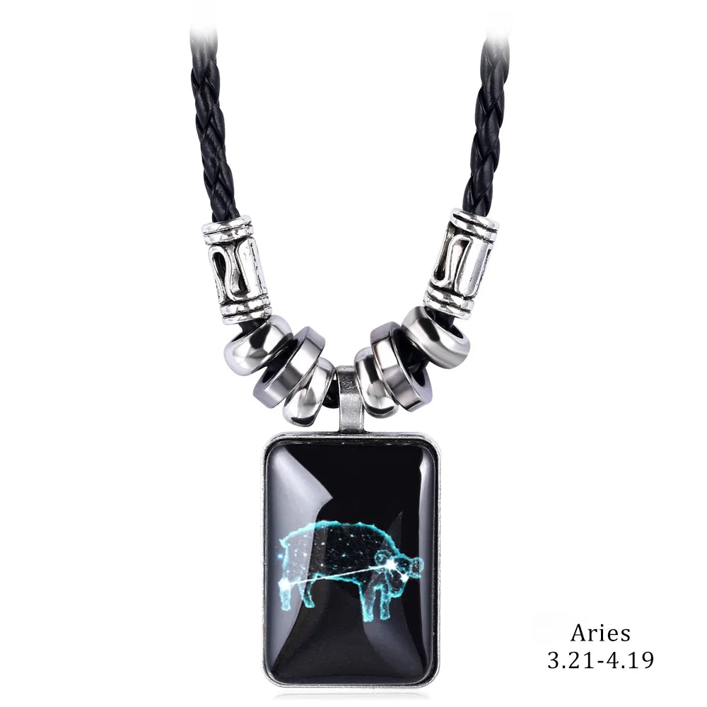 Celestial Zodiac Charm Necklace
