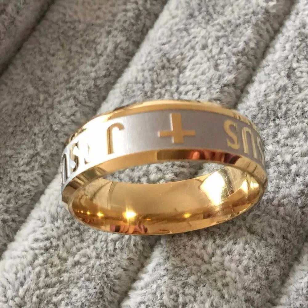 Love Jesus Cross Ring