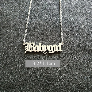 Babygirl Pendant Necklace | Baby Girl Necklace Babygirl Pendant Necklace | Baby Girl Necklace
