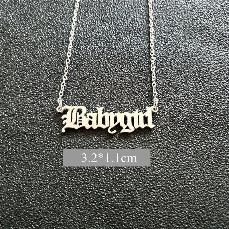 Babygirl Pendant Necklace | Baby Girl Necklace