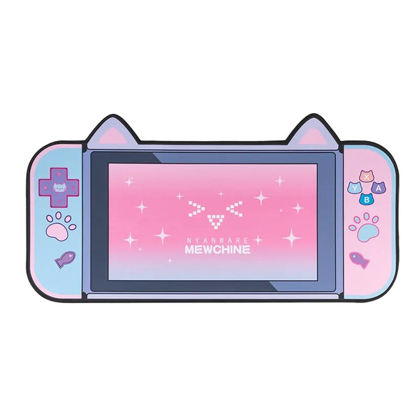 Kawaii Cute Pink Cat Ears Mouse Pad | Super Cute Mouse Mat Gift for Girls | Pink Gaming Mouse Pad