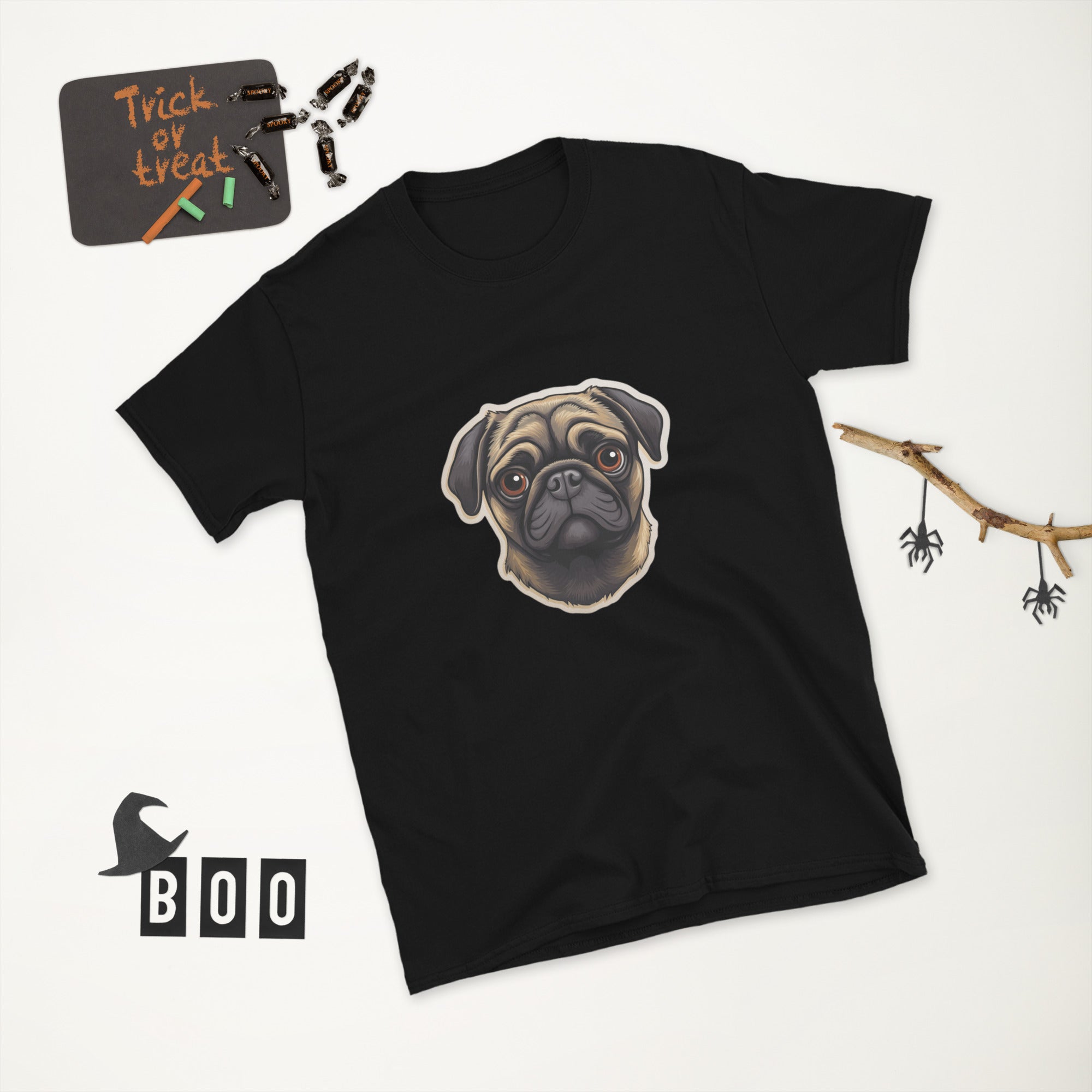 Pug Shirt | Pug Tshirt | Pug Mom Shirt | Pug Tee Shirt | Pugs 2 Short-Sleeve Unisex T-Shirt
