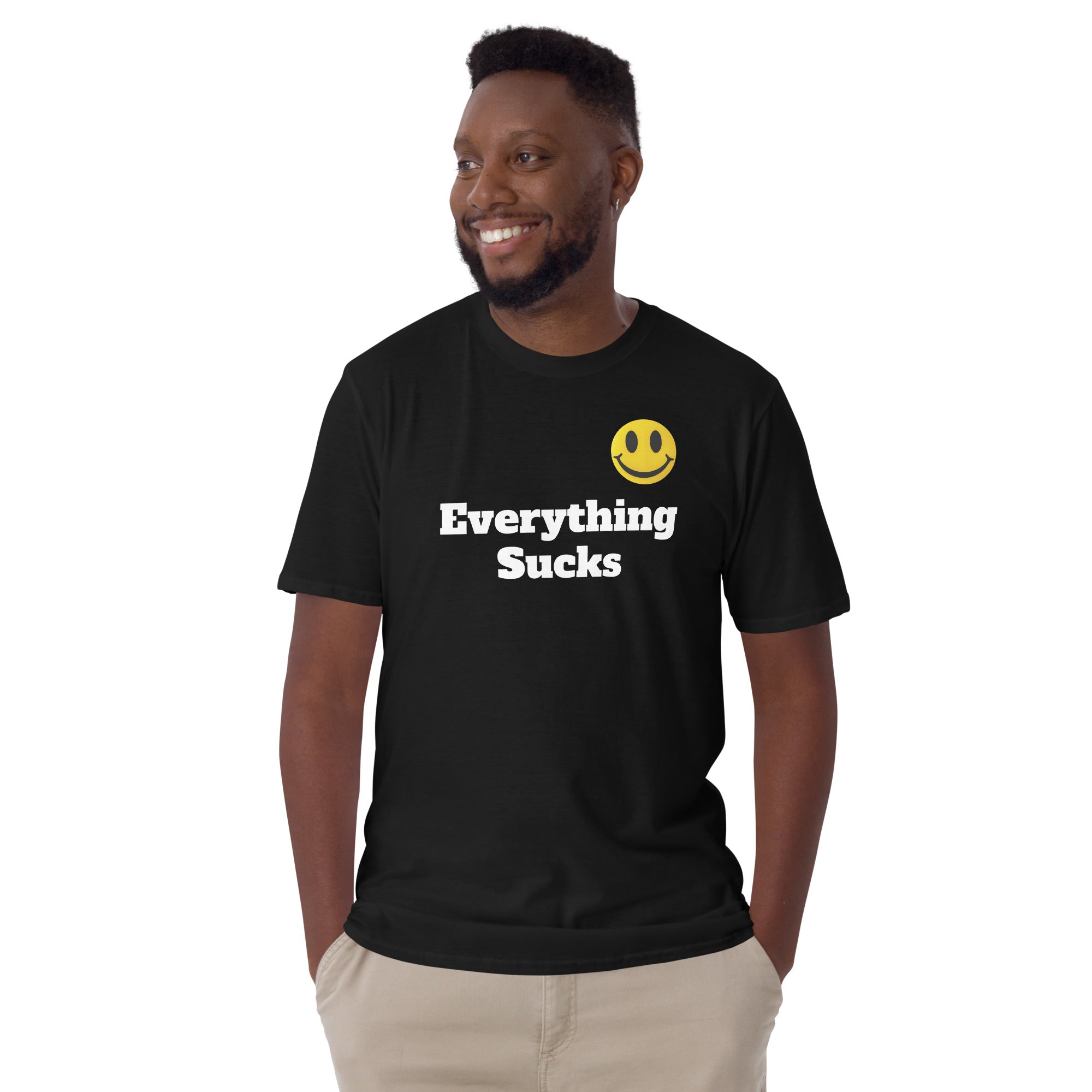 Everything Sucks Smiley Face Unisex T-Shirt