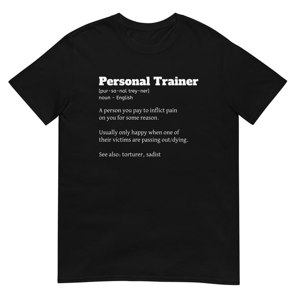 Personal Trainer Unisex Shirt Personal Trainer Gift Gym Shirt for Personal Trainer Exercise Shirt Gym Gift | Personal Trainer Definition Shirt