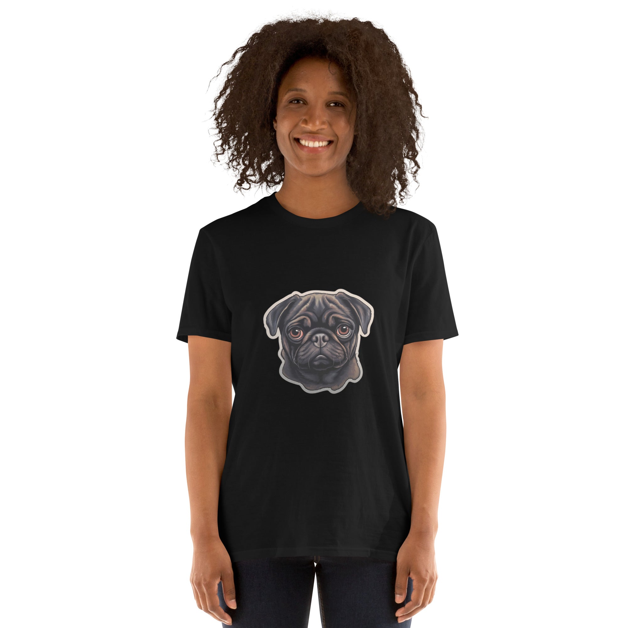 Pug Shirt | Pug Tshirt | Pug Mom Shirt | Pug Tee Shirt | Pugs Short-Sleeve Unisex T-Shirt Secondary image