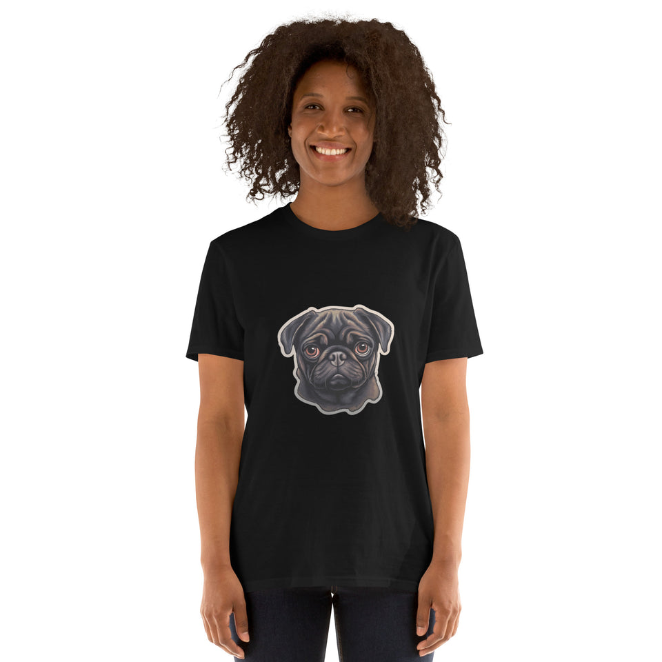 Pug Shirt | Pug Tshirt | Pug Mom Shirt | Pug Tee Shirt | Pugs Short-Sleeve Unisex T-Shirt