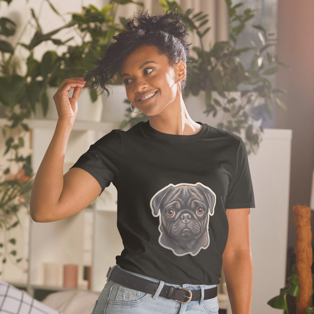 Pug Shirt | Pug Tshirt | Pug Mom Shirt | Pug Tee Shirt | Pugs Short-Sleeve Unisex T-Shirt
