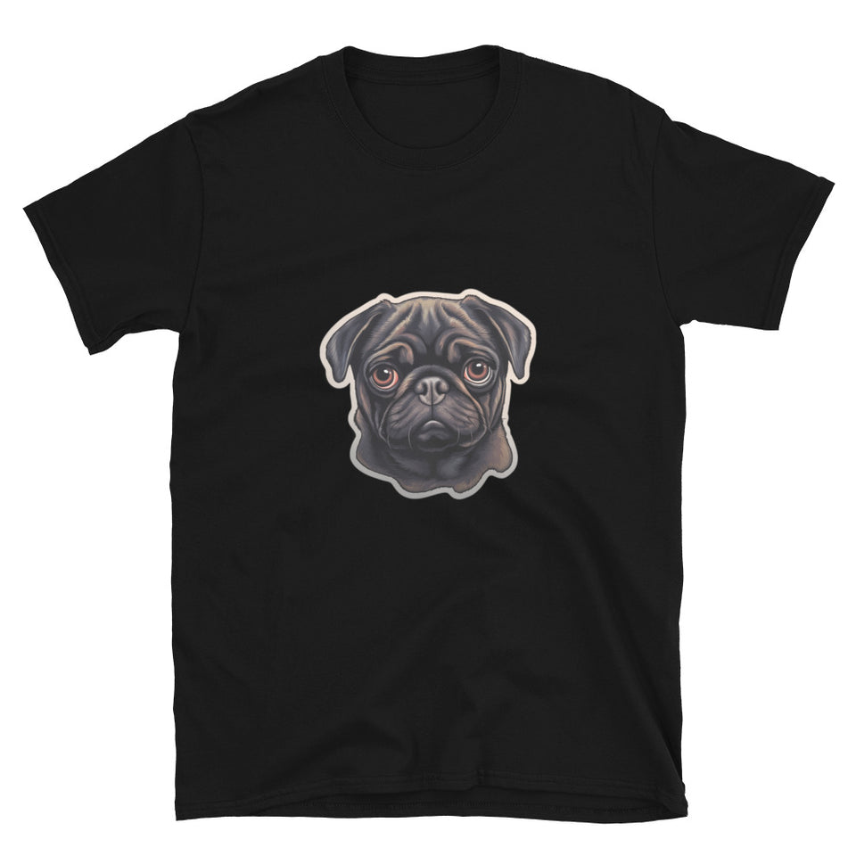 Pug Shirt | Pug Tshirt | Pug Mom Shirt | Pug Tee Shirt | Pugs Short-Sleeve Unisex T-Shirt