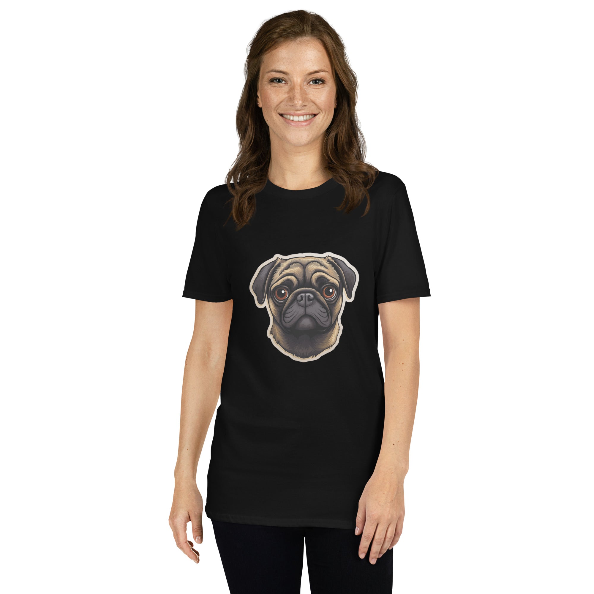 Pug Shirt | Pug Tshirt | Pug Mom Shirt | Pug Tee Shirt | Pugs 2 Short-Sleeve Unisex T-Shirt Main image