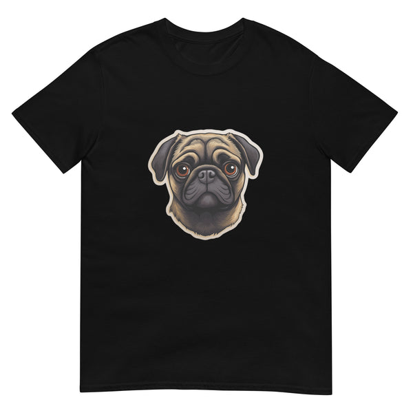 Pug Shirt | Pug Tshirt | Pug Mom Shirt | Pug Tee Shirt | Pugs 2 Short-Sleeve Unisex T-Shirt