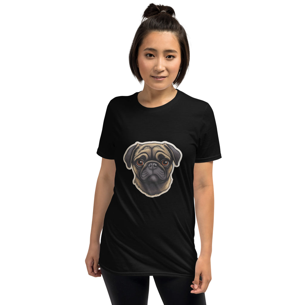Pug Shirt | Pug Tshirt | Pug Mom Shirt | Pug Tee Shirt | Pugs 2 Short-Sleeve Unisex T-Shirt