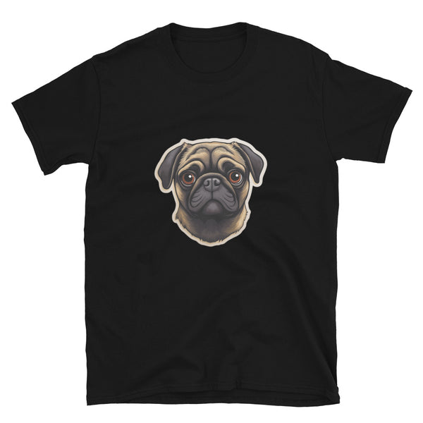 Pug Shirt | Pug Tshirt | Pug Mom Shirt | Pug Tee Shirt | Pugs 2 Short-Sleeve Unisex T-Shirt