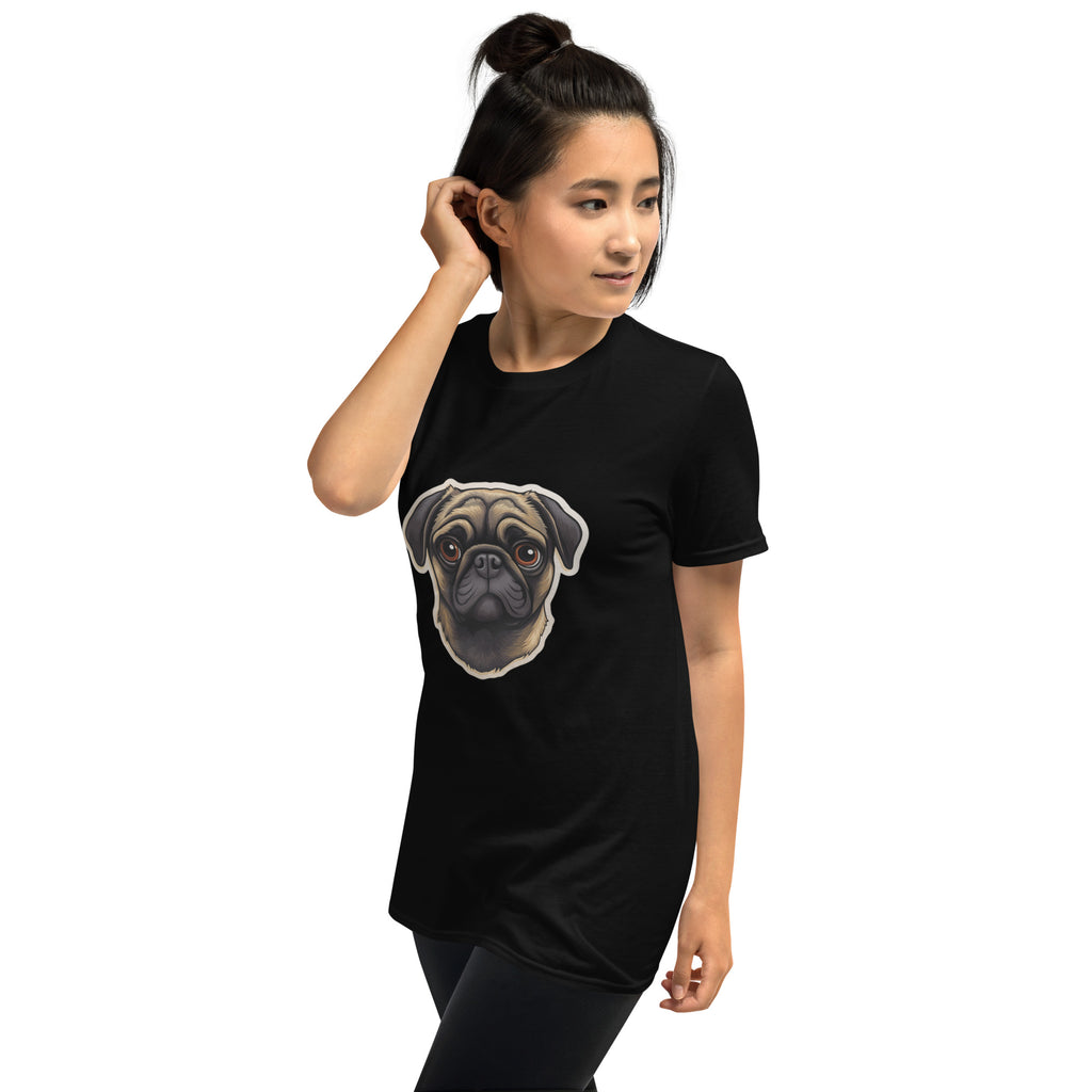 Pug Shirt | Pug Tshirt | Pug Mom Shirt | Pug Tee Shirt | Pugs 2 Short-Sleeve Unisex T-Shirt