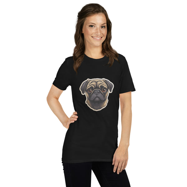 Pug Shirt | Pug Tshirt | Pug Mom Shirt | Pug Tee Shirt | Pugs 2 Short-Sleeve Unisex T-Shirt