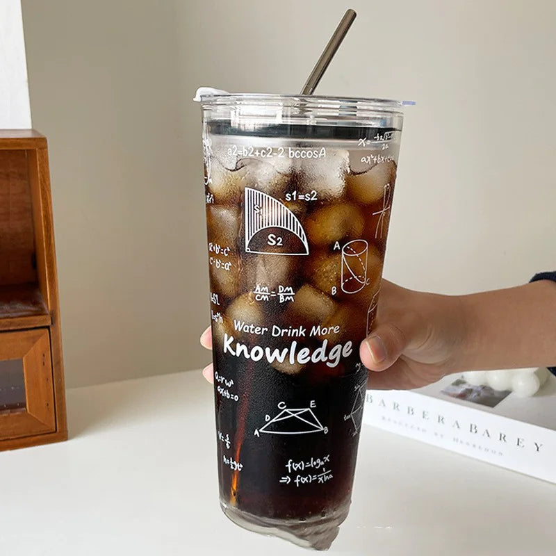 1000ml Mathematical Glass Tumbler | 1 Litre Math Glass Tumbler