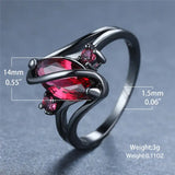 Women's Red Crystal Ring Women's Red Crystal Ring