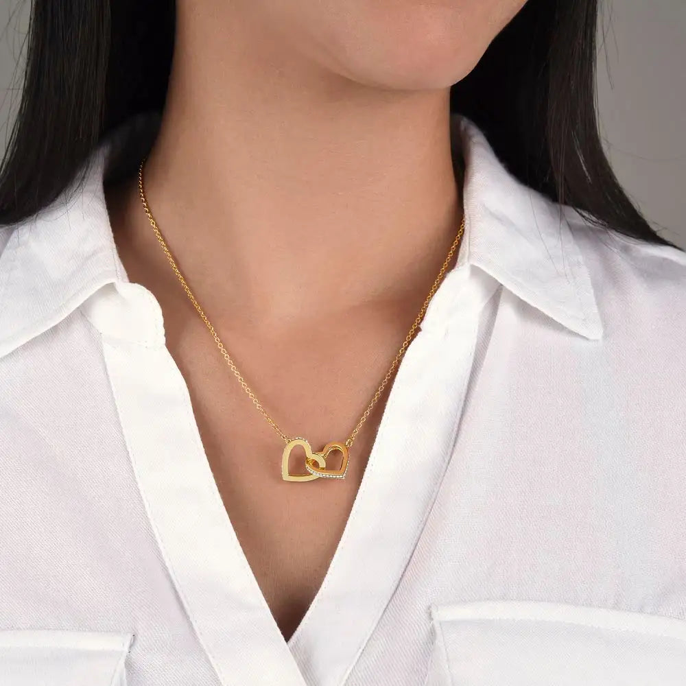 Interlocking Hearts Necklace Secondary image