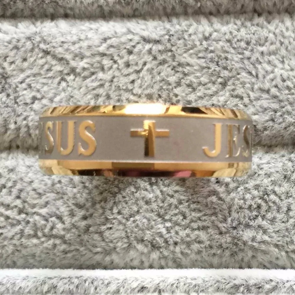 Love Jesus Cross Ring