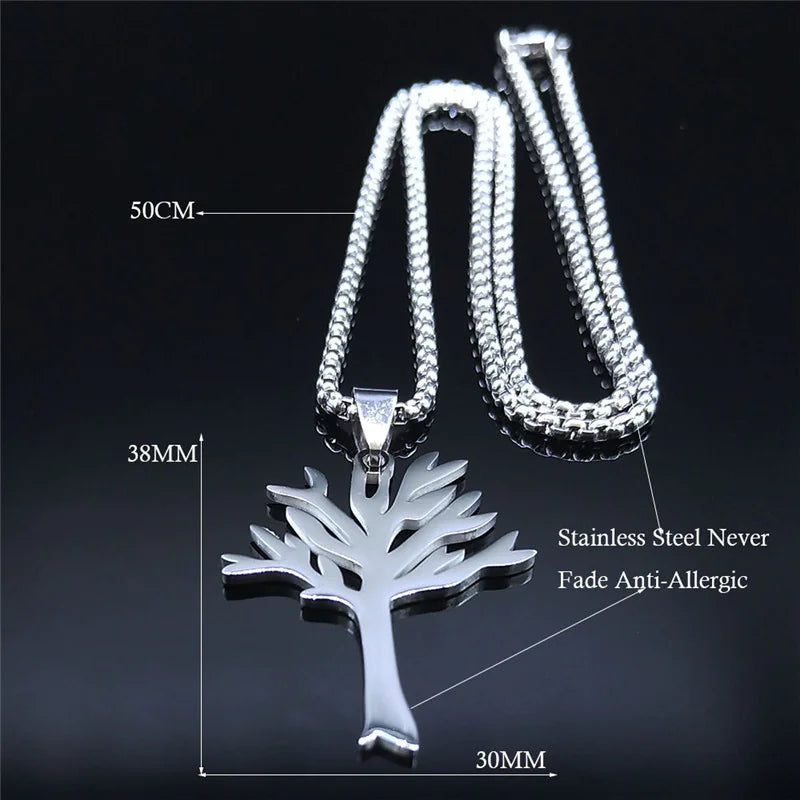 Tree of Life Stainless Steel Necklace