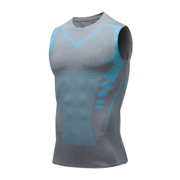 Men's Quick-Dry Slim Fit Workout Compression Shirt Vest