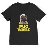 Pug Wars The Last Pug ﻿Classic V-Neck T-Shirt Pug Wars The Last Pug ﻿Classic V-Neck T-Shirt