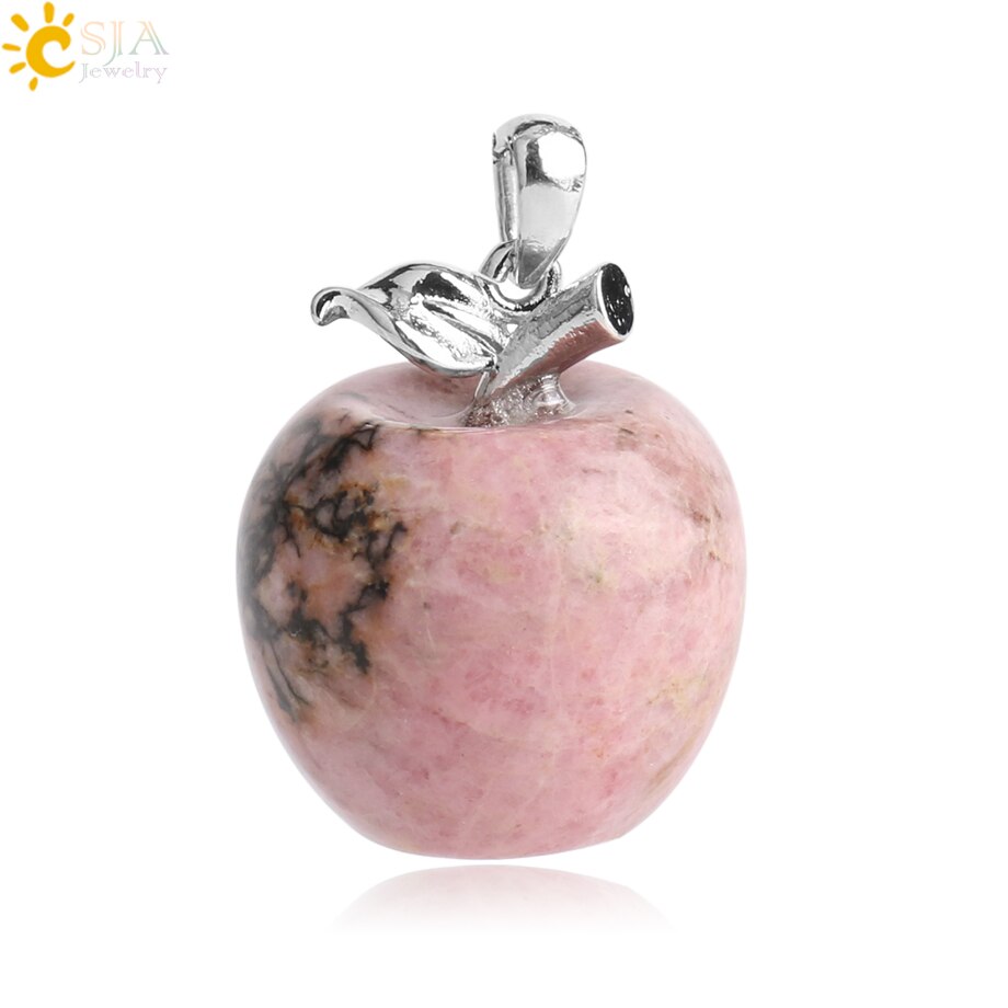 Crystal Apple Pendant Necklace | Apple Necklace