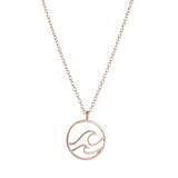 Water Wave Surf Pendant Necklace wave necklace