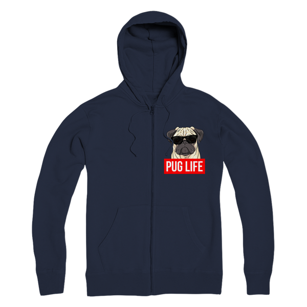 Pug Life - Pug Lover ﻿Premium Adult Zip Hoodie
