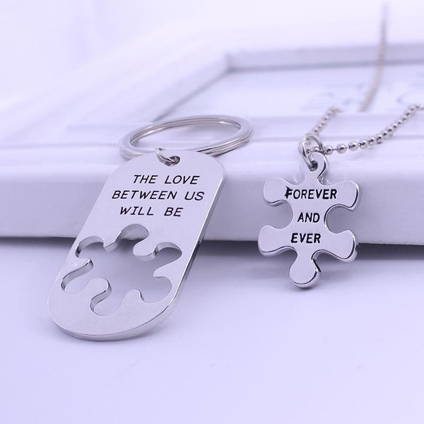 couple necklaces, couples keychains, relationship necklaces, couple chains