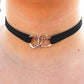 heart choker, heart choker necklace