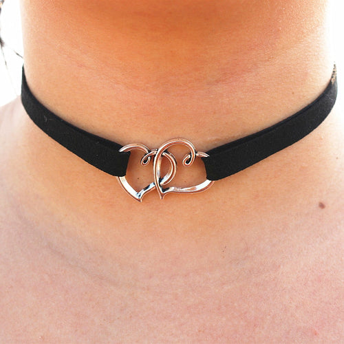 heart choker, heart choker necklace