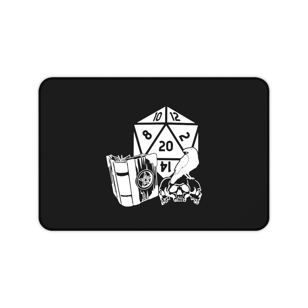 Raven Fantasy RPG Dice Mouse Pad | Dungeon Master Mouse Mat | Tabletop RPG Mouse Pad | Tabletop Games | RPG Pad | Role Playing Desk Mat Secondary image