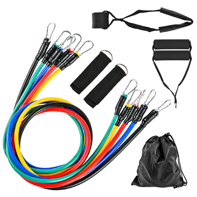 Home Workout Resistance Band Set (11 Pcs)