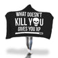 What Doesn't Kill You Gives You XP RPG Video Gamer Hooded Blanket